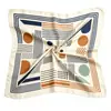 Pañuelo cuadrado de algodón puro hecho a medida con diseño de cachemir estampado, pañuelo para la cabeza de marca de moda, servicio OEM desde la fábrica de origen, producción a granel
