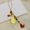 Colgante de Calabaza Estilo Caballo Rojo de la Fortuna de Cinco Vías para la Riqueza, Adorno para Colgar en el Coche, Regalo y Llavero del Mismo Estilo