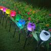 Luces Solares de Flor de Tulipán Luces Decorativas para Jardín de Led Luces de Suelo Impermeables para Exteriores de Plástico Súper Brillantes