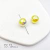 Cadena para teléfono móvil DIY plateada de 14 mm con cuentas de crema Joyería aretes pulsera accesorios cuentas sueltas temperamento suave cambio bebé