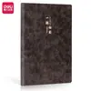 Cuaderno Deli Bp103 A5 120 Hojas Cubierta de Cuero Retro Piel de Oveja Engrosada Libro de Registro de Reuniones Mayoreo