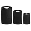 Tabla de cortar de imitación de mármol negro, tabla de cortar de cocina doméstica de doble cara, juego de tres piezas, tabla de cortar de cocina montada en la pared