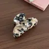Pinza para el Cabello Retro Carey Pinza de Garra Clásica Versátil con Lazo Pinza de Tiburón de Alta Gama con Pedrería Accesorios para el Cabello para Cola de Caballo Alta