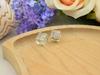 Rich Light Resina tridimensional quadrado 10mm flor seca brincos de pérola colar pingente diy acessórios de vestuário atacado