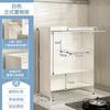 Estante multiusos para condimentos de cocina, encimera para el hogar con puerta, doble capa, estante de almacenamiento de aceite, sal, salsa, vinagre, suministro de fábrica, venta al por mayor