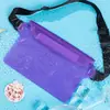 Riñonera Impermeable Cruzada, Bolsa Impermeable Mate, Bolsa de Buceo, Bolsa Impermeable para Teléfono Móvil, Compatible con Pantalla Táctil, Pertenencias Personales para Rafting al Aire Libre