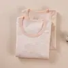 Ropa de Algodón Colorida de Otoño para Niños y Niñas, Camisetas Interiores de Otoño e Invierno para Bebés, Camisetas de Manga Larga, Ropa Interior para el Hogar, Ajustadas