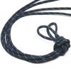 Punto cinturón redondo de alta densidad de 4 mm pantalón cuerda sombrero cinturón artesanía equipaje con cuerda botas altas de cuero botas Martin cordones redondos