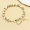 Color Oro Cobre 18K Encaje Ondulado Separador Separador Perla DIY Pulsera Hecha a Mano Collar Joyería con Cuentas Accesorios