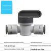 Conector rápido para purificador de água 2 pontos 3 pontos conversão máquina de água pura conexões de tubo de água conector rápido roscado atacado válvula de esfera de três vias