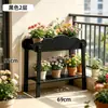 Estante para flores de casa, estante de almacenamiento de pie, estante para macetas que ahorra espacio, estante para plantas de múltiples capas, resistente y duradero