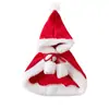 Disfraces navideños para gatos, capa, capa de Año Nuevo, sombrero navideño para gatos pequeños, chal, diadema de felpa, accesorio para el pelo