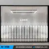 Adesivo de Logotipo Gradiente Fosco para Vidro de Escritório da Empresa Película de Privacidade para Vidro Personalizada Translúcida mas Não Transparente
