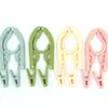 Percha Plegable de Color Sólido Antideslizante para Viajes al Aire Libre Percha Plegable para Ropa Perchero Multifuncional para Secar Ropa Viaje de Negocios Hogar Plástico Percha Mágica para Ropa