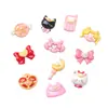 Accesorios de Resina para Manualidades de Dibujos Animados, Lindas Chicas de Belleza Pegamento de Crema Pinzas para el Cabello, Fundas para Teléfono, Hebillas para Zapatos, Llaveros, Colgantes