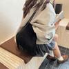 Tendencia de Moda Europea y Americana Bolso Retro con Borlas Otoño e Invierno Nuevo Simple de un Solo Hombro Bolso para Suegra Bolso de Mano Tipo Cubo para Viajes