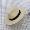 Sombrero de Panamá Neutro de Verano Sombrero de Paja para el Sol Sombrero de Sol para Vacaciones en la Playa Sombrero Jazz