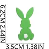 Adesivos de Tecido Bordados de Coelho Colorido de Páscoa Coelho Patch de Decoração para Bolsa de Vestido de Feriado Etiqueta Bordada em Computador