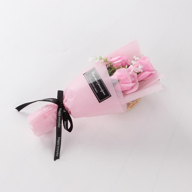 单束3朵礼品花粉色