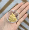Pegatina para Teléfono Móvil de Oro Puro 999 2 Mg Dios de la Riqueza Caqui Ruyi Talismán de Paz para Atraer Riqueza y Hacerse Rico Regalo Popular Fabricante Venta al por Mayor