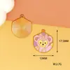 Accesorios de Dibujos Animados Periféricos Mickey Minnie para Manualidades Pato Donald Llavero de Aleación con Goteo de Aceite Decoraciones para Bolsos Colgantes