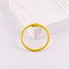 Pintura Color Caramelo Hierro 45MM Anillo para Tarjetas Accesorios Anillo para Libro de Hojas Sueltas Encuadernación de Tarjetas Accesorios para Llavero