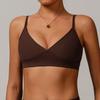 Zechuang Beleza Regenerativa Ecológica Sutiã de Yoga Costas Roupa Externa Roupa Íntima Esportiva para Corrida Top Fitness Justo de Secagem Rápida 8998