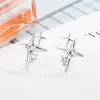 Brincos de Estrela Cravejados com Diamantes para Mulheres, Design de Nicho, Elegante de Alta Qualidade, Estilo Cool Minimalista, Brincos de Estrela Explosiva Cruzada 2022