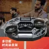 Estante de acero inoxidable para extensiones de cabello y teñido de salón, herramienta de almacenamiento de pelucas y postizos sin elevación, carrito profesional para peluquería de automóviles