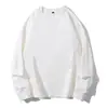 Suéter barato de vellón con forro de vellón, color liso, para hombres y mujeres, gris oscuro, ropa interior, camiseta de manga larga cálida de invierno para hombres