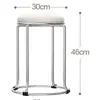 Taburete Grueso y Robusto Hogar Lujo Ligero Mesa de Comedor Taburete Redondo Taburete de Madera Varilla de Acero Simple Comercial Almacenamiento Moda Banco Extra Grueso