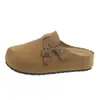 Mules sin talón estilo Birkenstock con plataforma para mujer, suelas gruesas y punta cerrada para uso en exteriores, nuevo modelo primavera 2026
