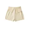 Ropa de Mujer al por Mayor Transfronteriza Shorts de Punto para Mujer 2025 Otoño e Invierno Nueva Moda Sexy Americano Elástico que se Ajusta a la Cadera Pantalones Cortos Ajustados