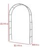 Arco de Hierro Soporte para Flores de Boda Rejilla de Alambre de Hierro Rejilla para Trepar Enredadera Rosa Uva Lufa y Otros Soportes para Flores