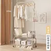 Cabideiro Móvel de Chão Moderno para Uso Doméstico no Quarto, Cabide para Roupas de Dormir e Sujas, Prateleira de Armazenamento para Roupas e Chapéus