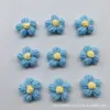 Accesorios de flores abullonadas estilo coreano, flores de lana tejidas a mano, accesorios de ganchillo para ropa DIY al por mayor