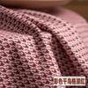 Primavera y Verano Engrosado Lana a Cuadros Imitación Lana Cachemira Tela Pata de Gallo DIY Ropa Chaqueta Exterior Tejido Cepillado