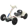 Carrinho de pedal elétrico para crianças de 2-3-6 anos, carro de quatro rodas, dobrável com um clique, carrinho de brinquedo para bebê, música, educação infantil