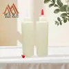 Garrafas de Plástico PE Personalizadas de 500ml Finas com Ombro Reto Podem Ser Equipadas com Vários Tipos de Tampas, Garrafas para Embalagem de Bebidas, Garrafas Vazias de Plástico de Grau Alimentício