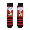 Calcetines Transfronterizos de Calavera Nuevos de Moda Calcetines de Algodón de Moda Calcetines Personalizados de Dibujos Animados de Moda de Caña Media para Hombres y Mujeres Halloween