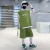 Fatos para Meninos, Novo Estilo, Coletes Infantis Médios e Grandes, Fatos Elegantes para Meninos, Coletes Sem Mangas