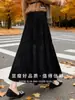 Saia midi de veludo cinza para mulheres, outono/inverno, cintura alta, corte A, plissada, perfeita para tipos de corpo pera, cobre os quadris e fica ótima