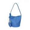 Bolsa de Ombro e Axila Suede Macio Estilo Japonês e Coreano Ins 2025 para Mulheres, Bolsa Saco Casual Simples Versátil da Moda