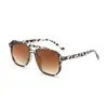 Nuevo Estilo Cuadradas Tachonadas Negras Gafas de Sol Transfronterizas Moda Estilo Callejero Gafas de Sol con Protección Solar Gafas de Sol Tipo Aviador con Doble Puente Europeas y Americanas