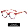 97727 Gafas de moda de comercio exterior europeo y americano con degradado de color, montura fina, montura TR90, antiluz azul