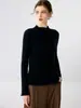 Suéter de gola alta de cashmere para mulheres, nova camisa base slim-fit de outono e inverno