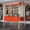 Barraca de Mercado Suporte de Exibição Barraca de Mercado Noturno Prateleira Carrinho de Flores Suporte de Exibição Promocional Carrinho de Barraca de Rua Móvel Dobrável