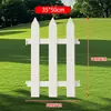Valla Exterior de Plástico PVC para Jardinería Valla Blanca Decoración Patio Jardín Proyecto Valla de Invernadero Comunidad Valla de Arborización