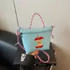 Bolso de Mano Versátil Bordado Estilo Japonés para Mujer, Bolso Casual Ligero de Nailon de Nicho para Viajes y Compras, Bolso Cruzado de un Solo Hombro para Niños