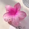 Pinzas para el cabello de Plumeria Coloridas Transfronterizas Europeas y Americanas, Pinzas de Garra de Gama Alta y Exquisitas, Accesorios para el Cabello de Pétalos de Flor, Pinzas de Tiburón de Flor de Bauhinia
